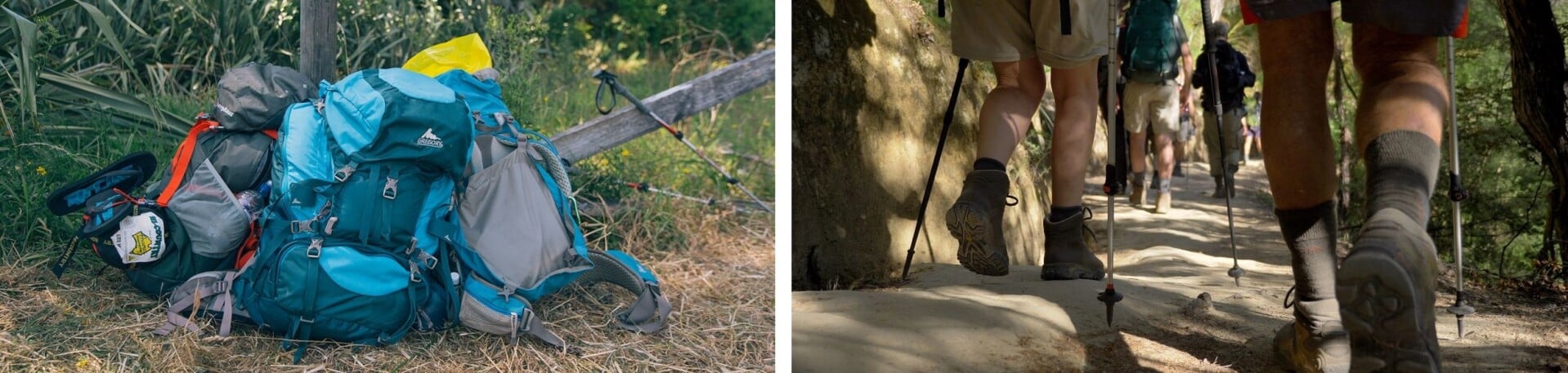 Two essentials for a hike - quality pack and sturdy boots.