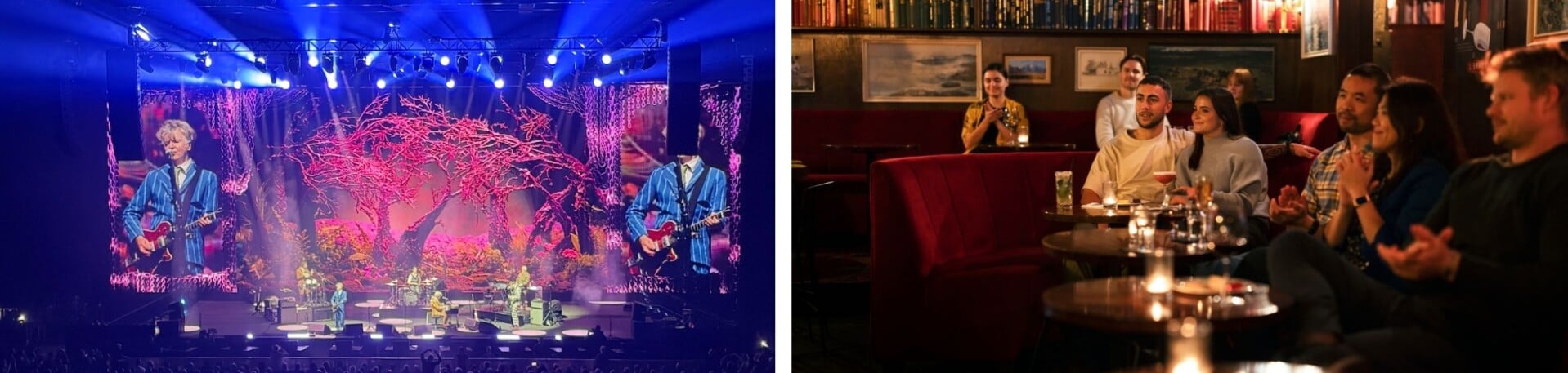 People enjoying live music