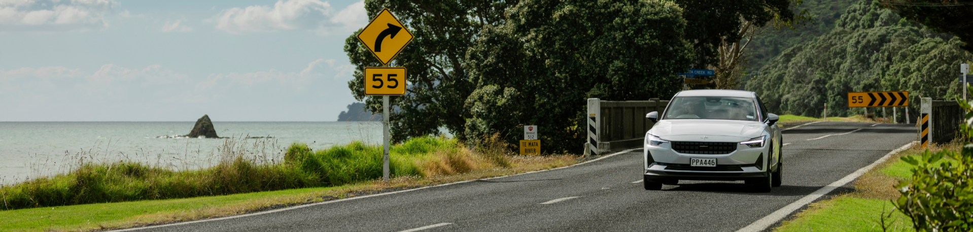 Car taking the scenic road