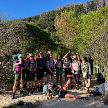Multi day hiking group