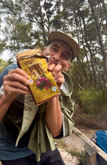 Rick with chocolate