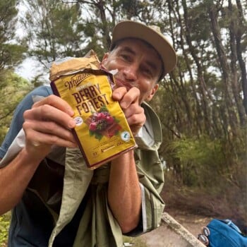 Rick with chocolate
