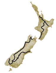 New zealand hiking guide book