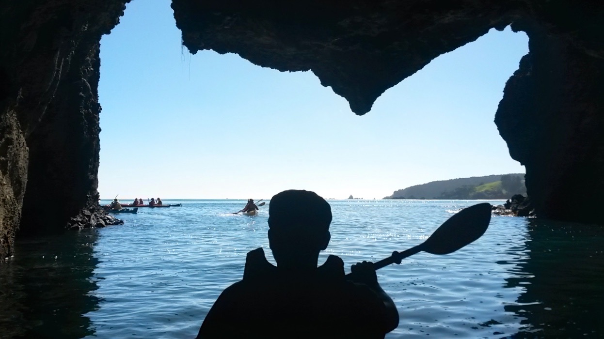 Explore caves on your Kayak 