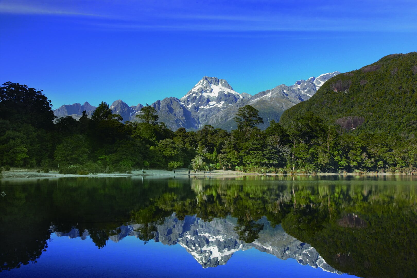 Reflections; Mt Madeline on Lake Alabaster.