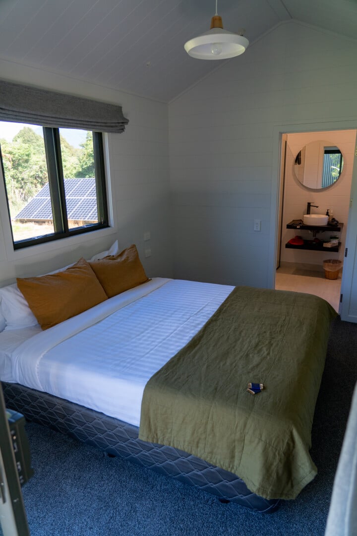 Private ensuite rooms (king or twin) at Ka Tuku Lodge and Waitai Lodge.