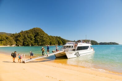 water taxi at Anchorage Beach
