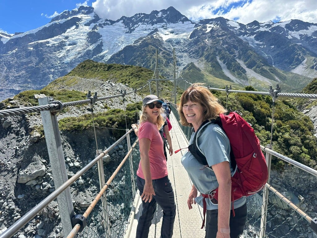 Hiking in the national park means 360-degree views of glaciers, alpine landscapes, and Aoraki/Mt Cook standing proud.