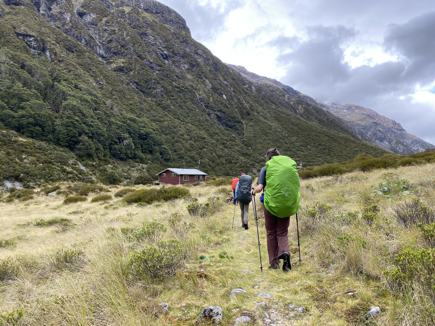 Edwards Hut - a welcome sight at the end of the day!