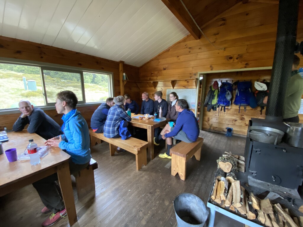 Hut life, a place for yarns, cups of tea, great food and a bed for the night.