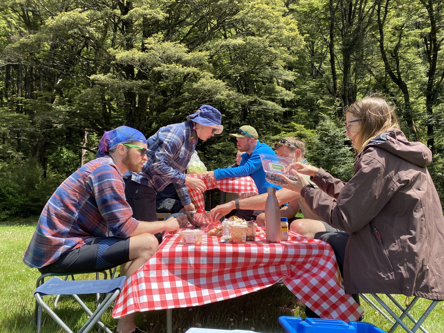 Refuelling after the hike