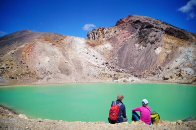 Natural beauty of Emerald Lake Tongariro National Park