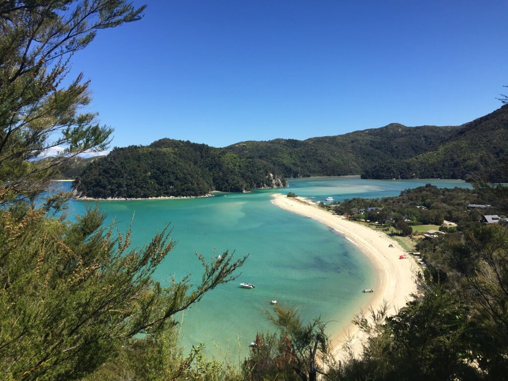 Looking south over Torrent Bay, Abel Tasman is as stunning as you dare to hope 