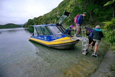 Hiking NZ Water Taxi Tarawera