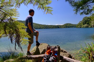 Lake Tarawera Hiking with a view
