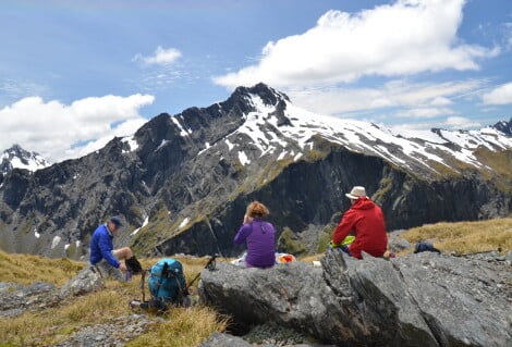 hiking nz gillespie climbing
