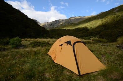 hiking nz gillespie nature camping