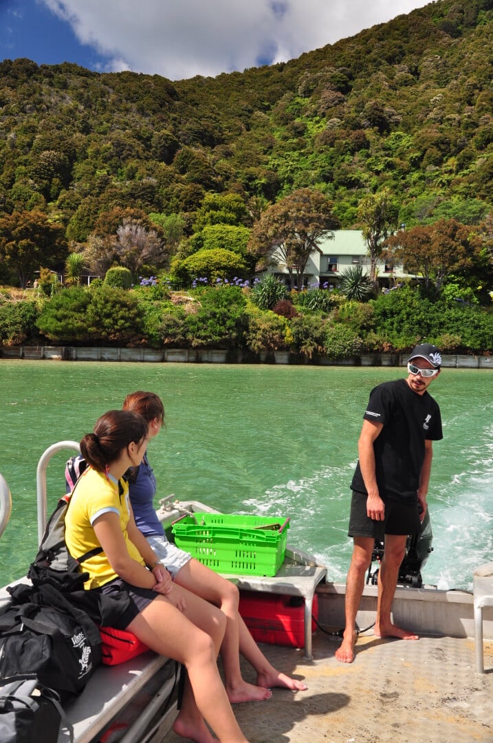 Catch a water taxi - the common transport around Abel Tasman. 