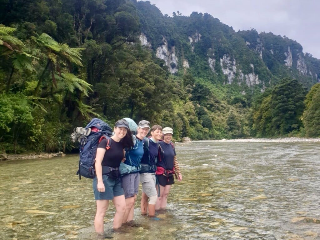 Wet feet guaranteed on the river crossings. 