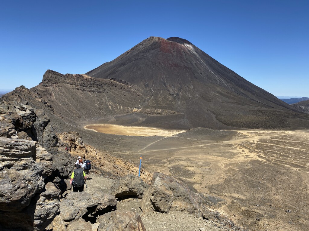 Mount Ngauruhoe 2287m, an active stratovolcano.