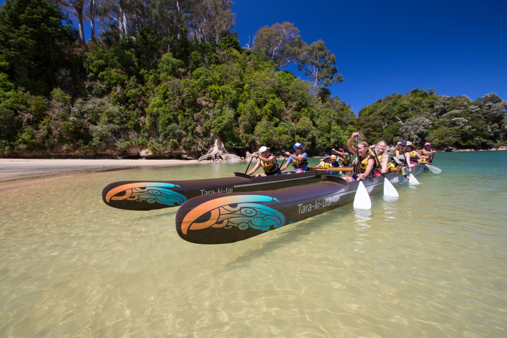 Enjoy a cultural waka experience in Abel Tasman National Park.