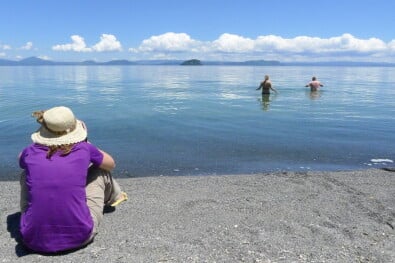 Lake Taupo swimming