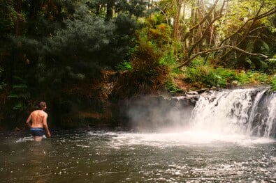 Natural thermal hot pool Rotorua
