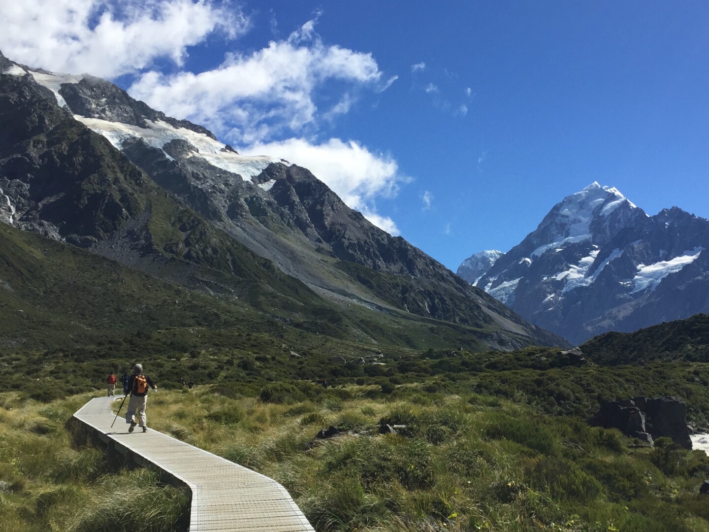 The walk up Hooker Valley is one of the most popular walks in Aoraki/Mt Cook National Park.