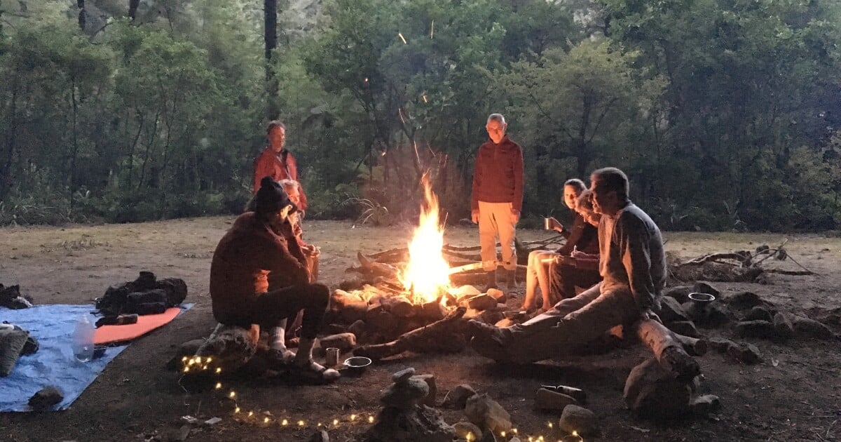 Share stories around the campfire with new friends after an exciting ...