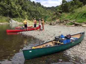 Eva Blog Whanguani river canoe