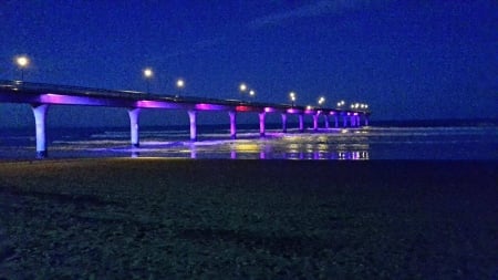 New Brighton Pier at night
