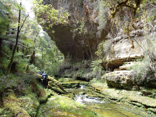 Alexandra Poetschke Ultimate South Nov 17th 2015 Explore a creek near the Ballroom Overhang in Paparoa NP